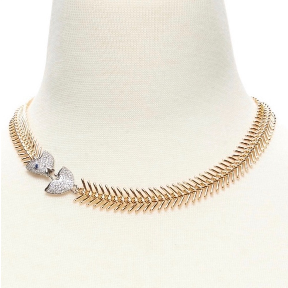 BR Fish Bone design necklace
